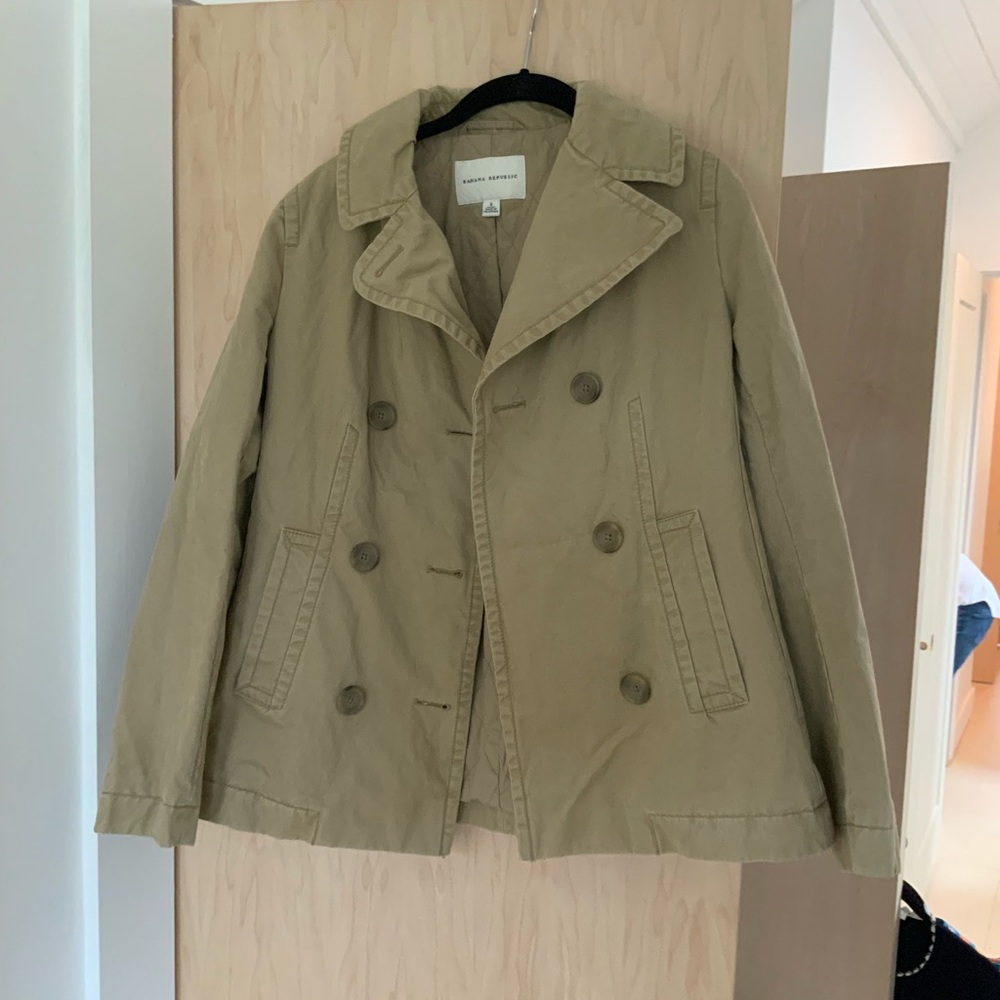 Banana republic quilted tench coat
